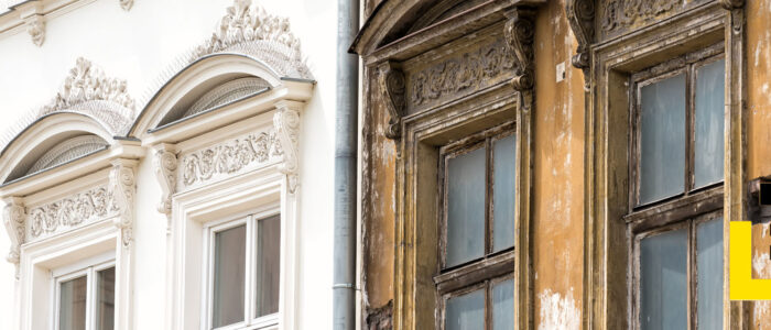 Schäden an Außenfassade reparieren oder sanieren